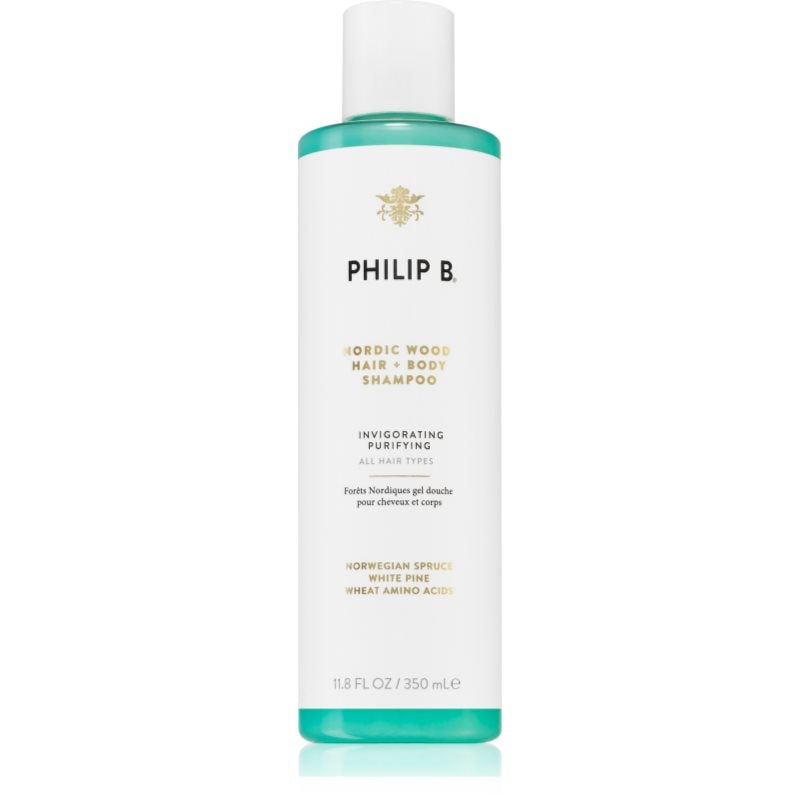 Philip B. White Label Nordic Wood почистващ шампоан за тяло и коса - Грижа за коса - Сравни цени от 1 магазин с безплатна доставка