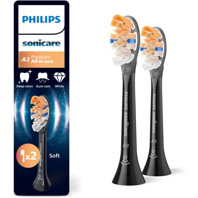 Philips Sonicare Premium All-in-One HX9092/88 резервни глави за четка за зъби Black