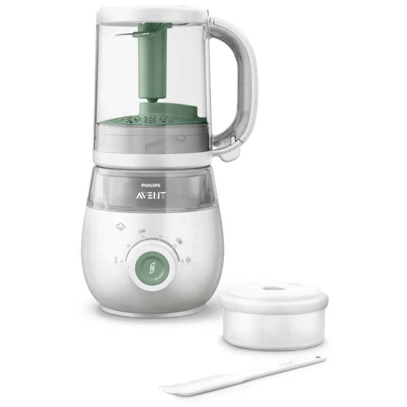 Philips Avent Baby Food Maker 4in1 SCF885/01 тенджера и чопър за готвене на пара 4 в 1