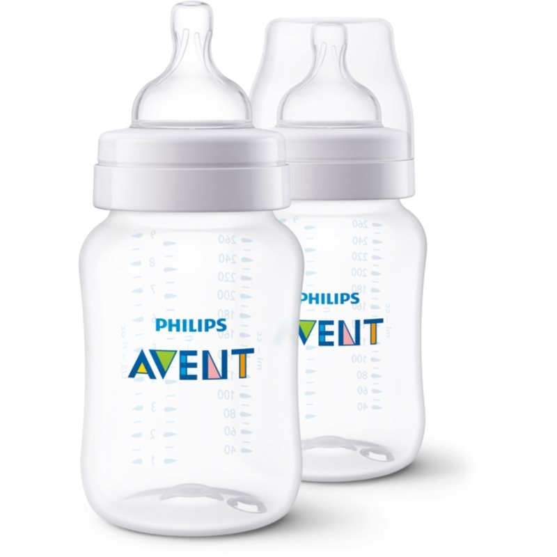 Philips Avent Anti-colic SCY103/02 бебешко шише против колики 1 m+ 2x - За деца - Сравни цени от 1 магазин с безплатна доставка
