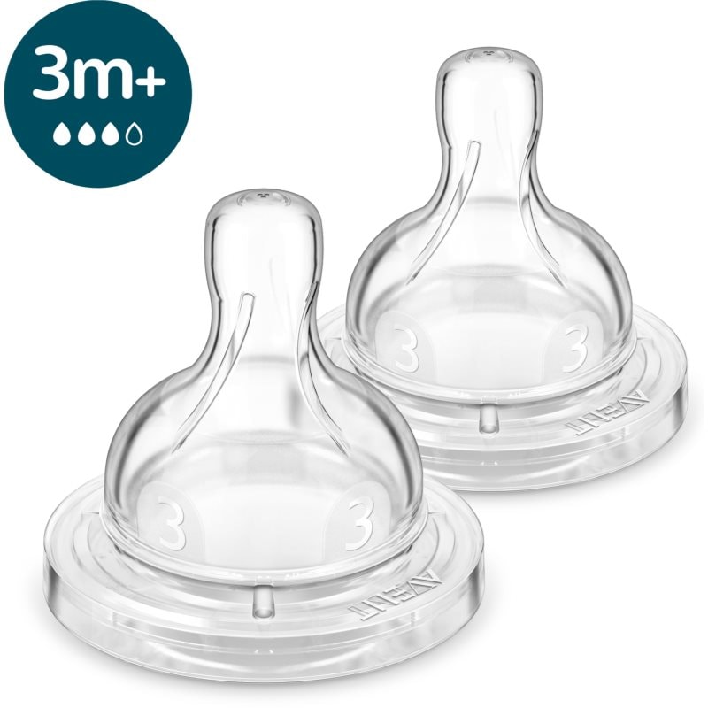 Philips Avent Anti-colic SCY763/02 биберон за шише против колики 3 m+ Medium Flow - За деца - Сравни цени от 1 магазин с безплатна доставка