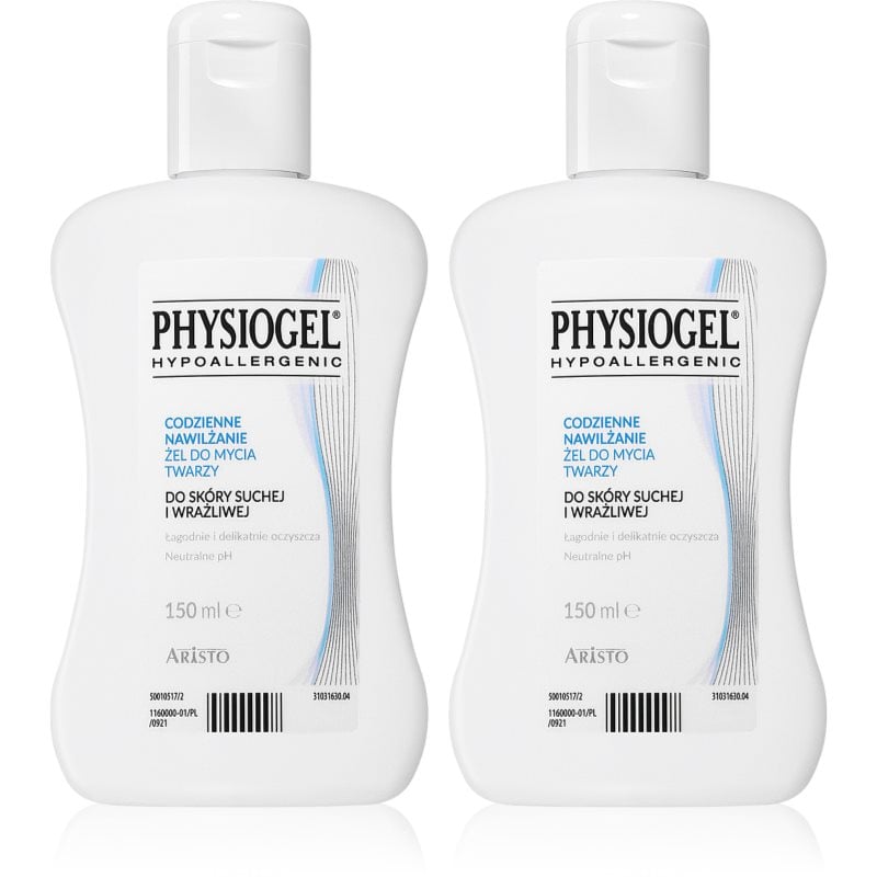 Physiogel Daily MoistureTherapy хидратиращ почистващ гел изгодна опаковка 2x