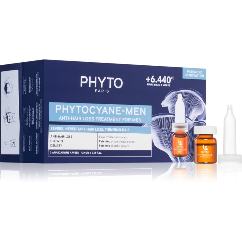 Phyto Phytocyane Anti-Hair Loss Treatment For Men грижа за растеж на косата против косопад 12x3 - Грижа за коса - Сравни цени от 1 магазин с безплатна доставка