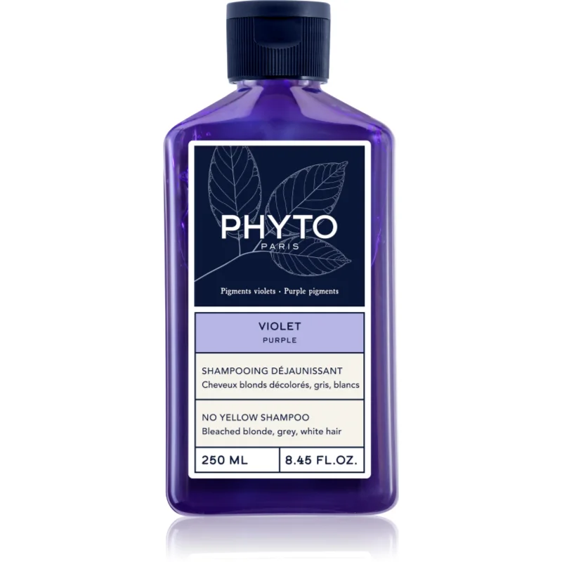 Phyto Violet No Yellow Shampoo тониращ шампоан за блонд коса и коса с кичури