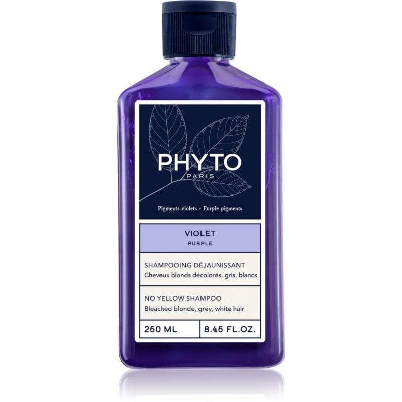Phyto Violet No Yellow Shampoo тониращ шампоан за блонд коса и коса с кичури