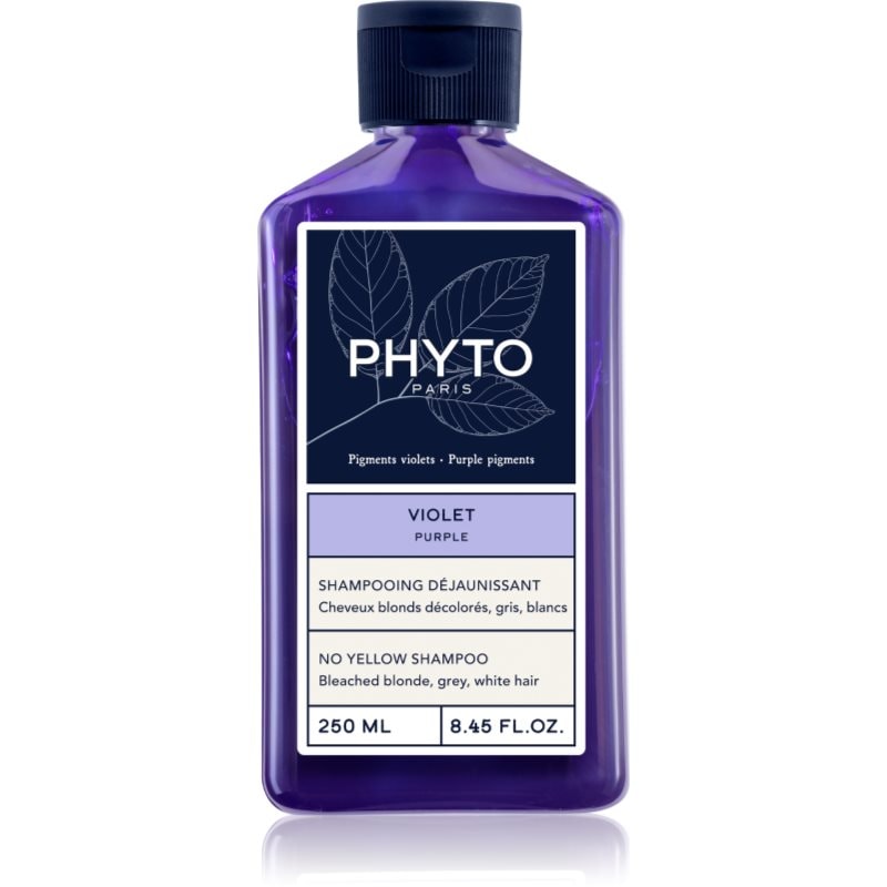 Phyto Violet No Yellow Shampoo тониращ шампоан за блонд коса и коса с кичури - Грижа за коса - Сравни цени от 1 магазин с безплатна доставка