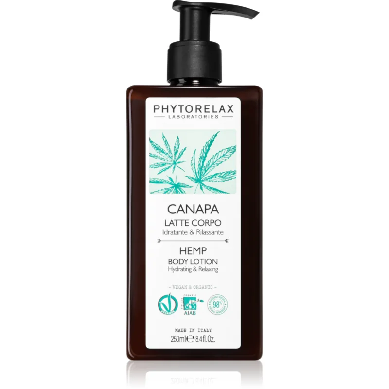 Phytorelax Laboratories Hemp хидратиращо мляко за тяло - Грижа за тяло - Сравни цени от 1 магазин с безплатна доставка