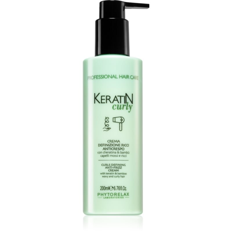 Phytorelax Laboratories Keratin Curly крем за къдрава коса против цъфтене - Грижа за коса - Сравни цени от 1 магазин с безплатна доставка