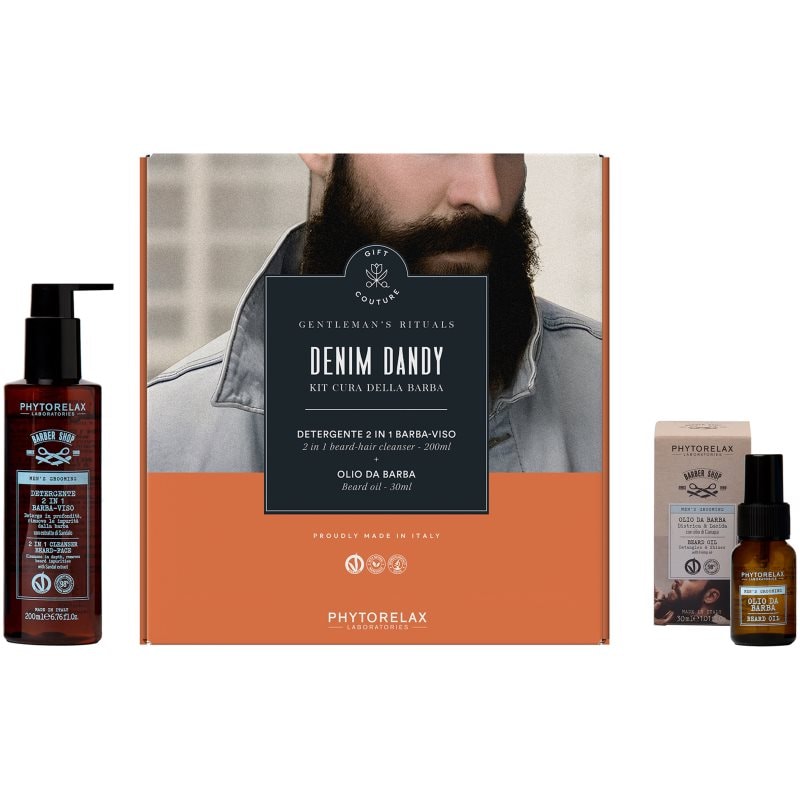 Phytorelax Laboratories Men's Grooming Denim Dandy подаръчен комплект за брадата - Комплект - Сравни цени от 1 магазин с безплатна доставка