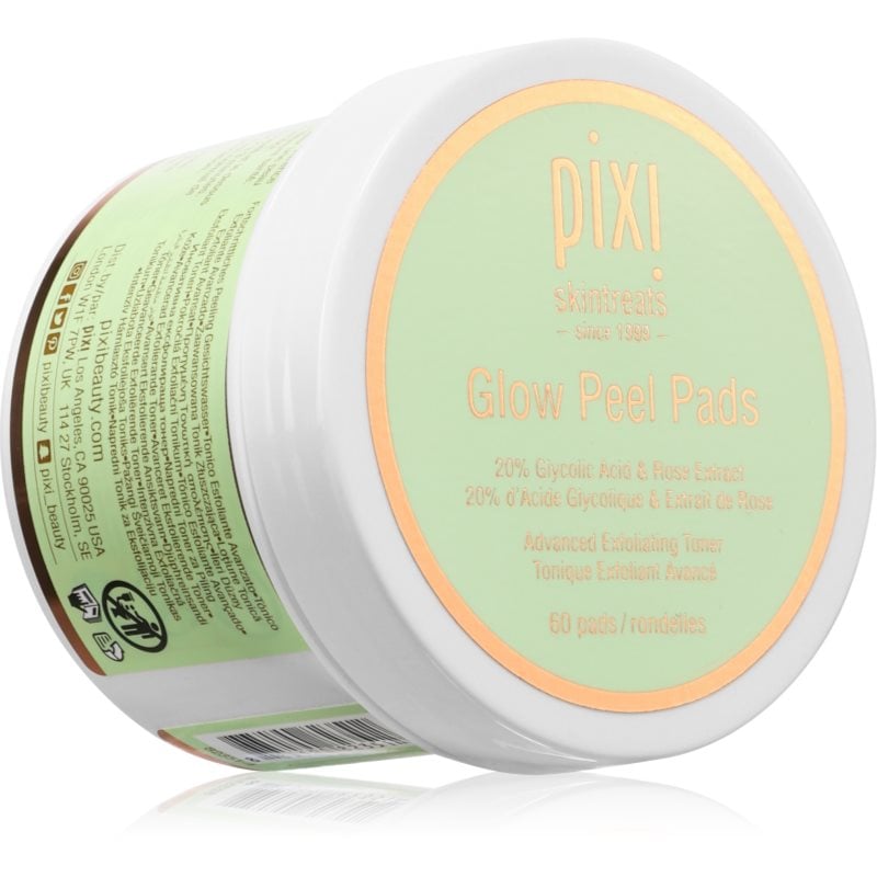 Pixi Glow Peel ексфолиращи възглавнички за освежаване и изглаждане на кожата