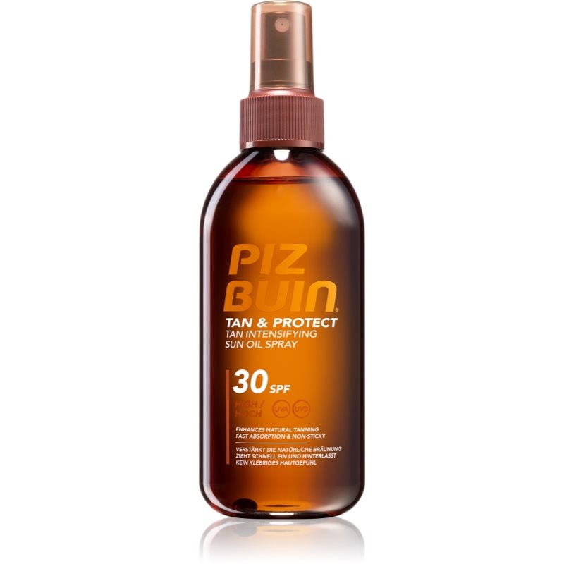 Piz Buin Tan & Protect защитно олио за ускоряване на тена SPF 30 - Грижа за тяло - Сравни цени от 1 магазин с безплатна доставка
