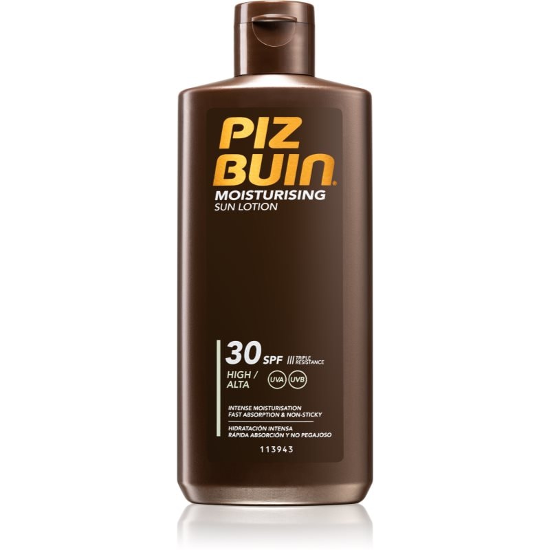 Piz Buin Piz Buin Moisturising хидратиращо мляко за тен SPF 30 - Унисекс парфюм 9мл - Сравни цени от 1 магазин с безплатна доставка