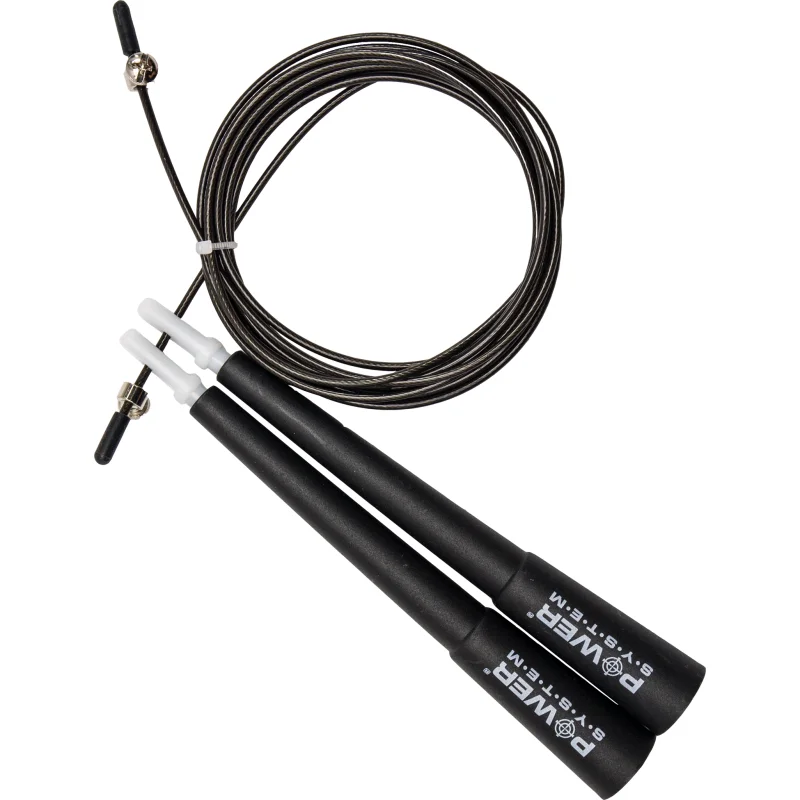 Power System Jump Rope въже за скачане боя Black