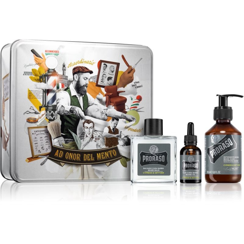 Proraso Set Beard Routine комплект за брадата Cypress and Vetyver - Комплект - Сравни цени от 1 магазин с безплатна доставка