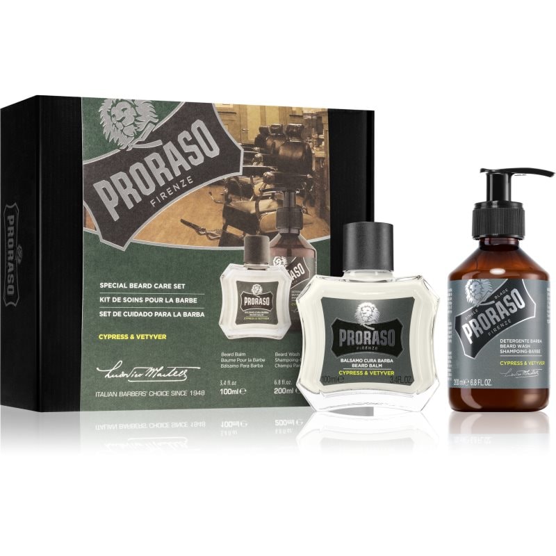 Proraso Proraso Set Beard Classic подаръчен комплект за мъже Cypress and Vetyver - Мъжки парфюм - Сравни цени от 1 магазин с безплатна доставка