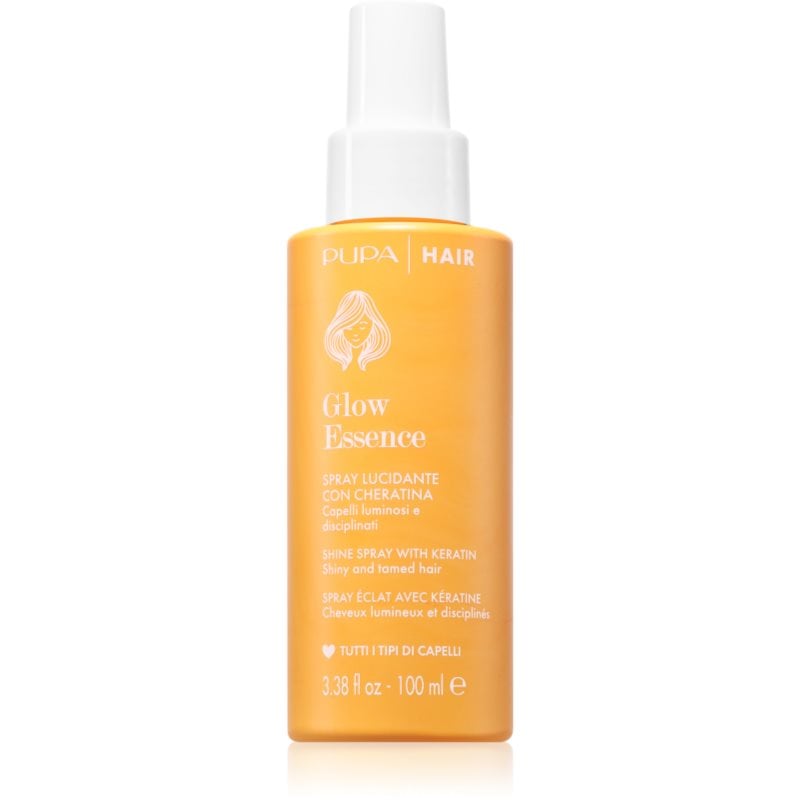 PUPA Milano Glow Essence Hair Spray хидратиращ спрей за коса за здрав блясък