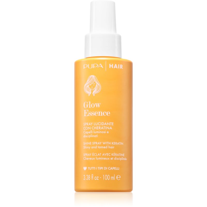 PUPA Milano Glow Essence Hair Spray хидратиращ спрей за коса за здрав блясък - Грижа за коса - Сравни цени от 1 магазин с безплатна доставка