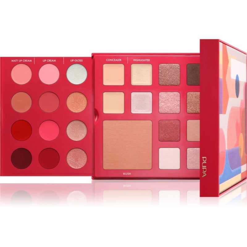 PUPA Milano Pupart M мултифункционална палитра за очи и устни BURGUNDY