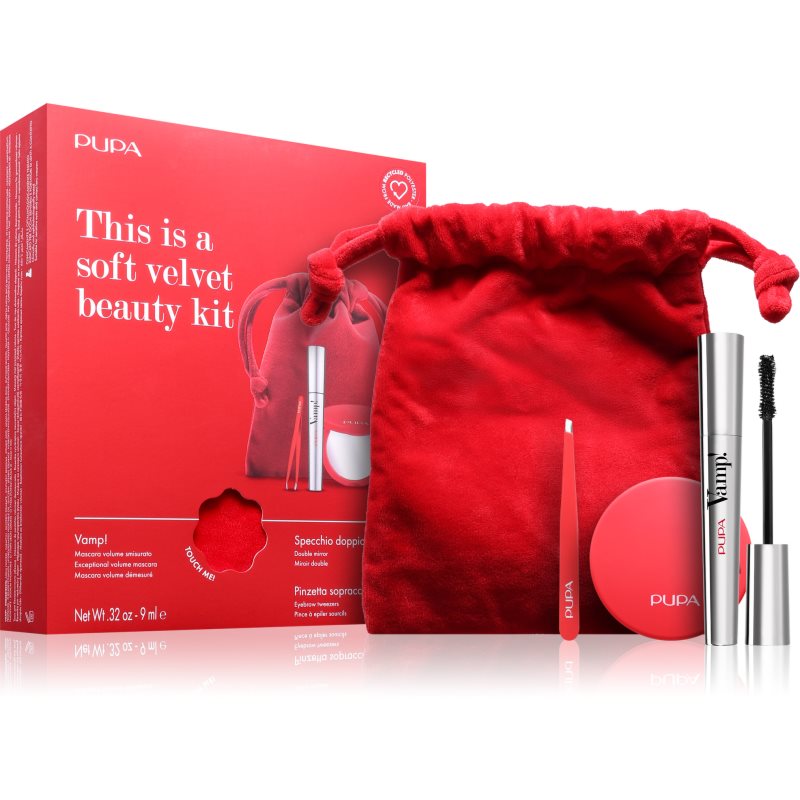 PUPA Milano Vamp! Kit – Mascara, Tweezers, Mirror подаръчен комплект за очи - Комплект - Сравни цени от 1 магазин с безплатна доставка