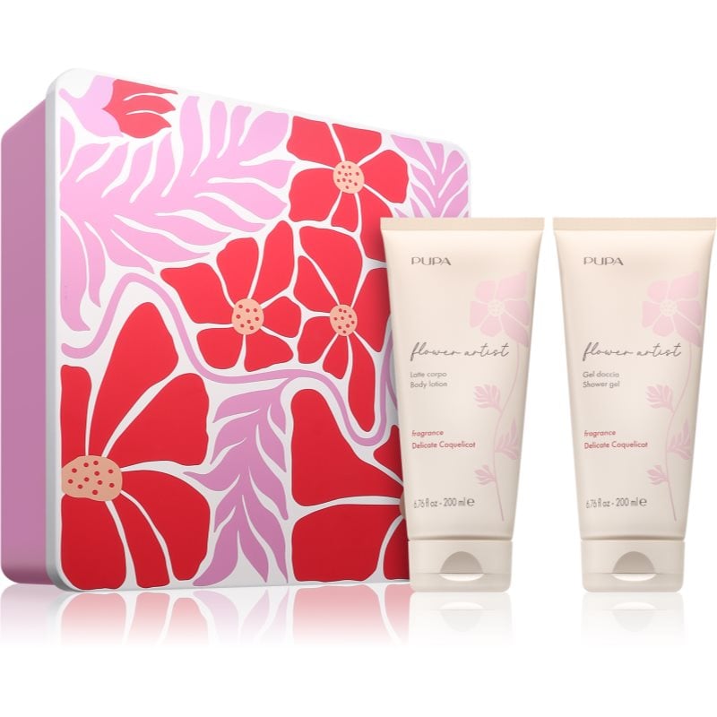 PUPA Milano Flower Artist Kit подаръчен комплект аромати Delicate Coquelicot