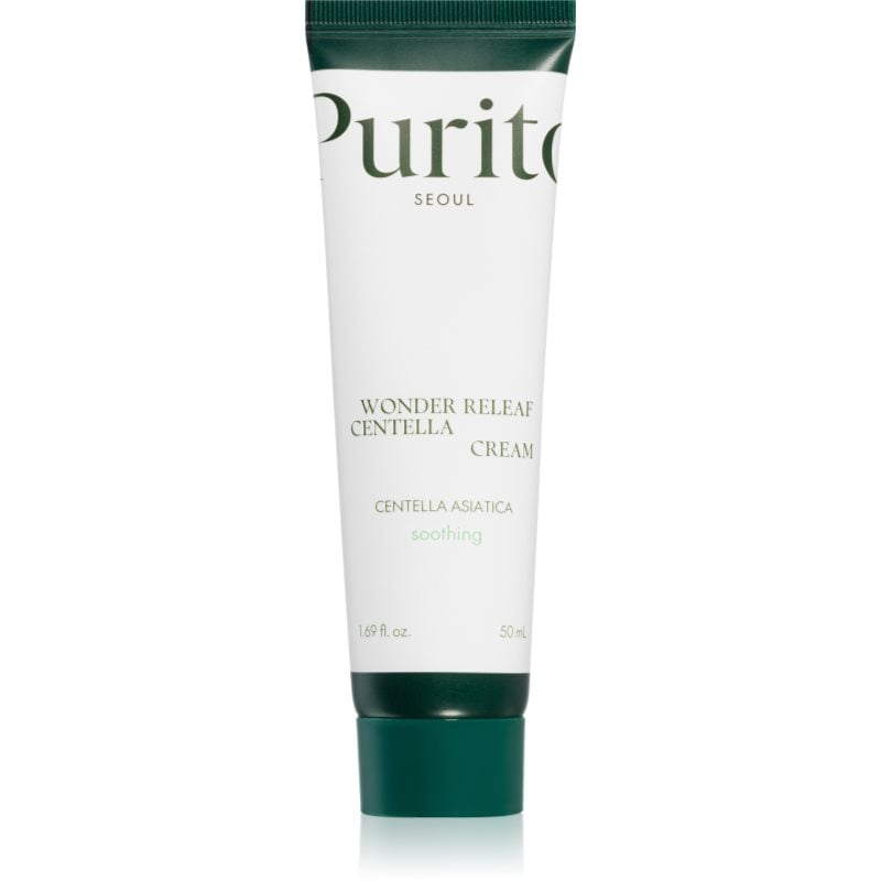 Purito Wonder Releaf Centella Cream възстановяващ крем за подхранване на кожата на лицето с успокояващ ефект