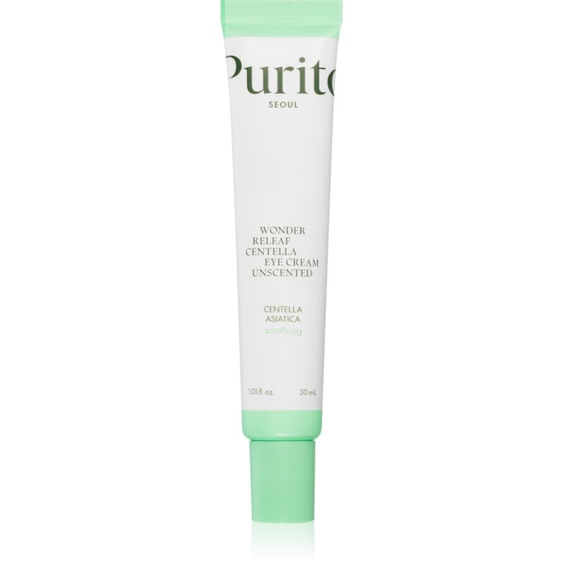 Purito Wonder Releaf Centella Eye Cream Unscented лек крем за околоочната зона против отоци и тъмни кръгове