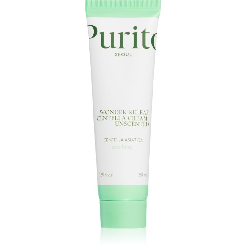 Purito Wonder Releaf Centella Cream Unscented регенериращ крем за успокояване на кожата - Грижа за лице - Сравни цени от 1 магазин с безплатна доставка