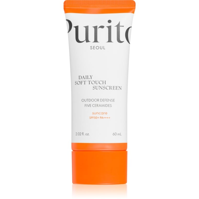 Purito Daily Soft Touch Sunscreen лек защитен крем за лице SPF 50+ - Грижа за тяло - Сравни цени от 1 магазин с безплатна доставка