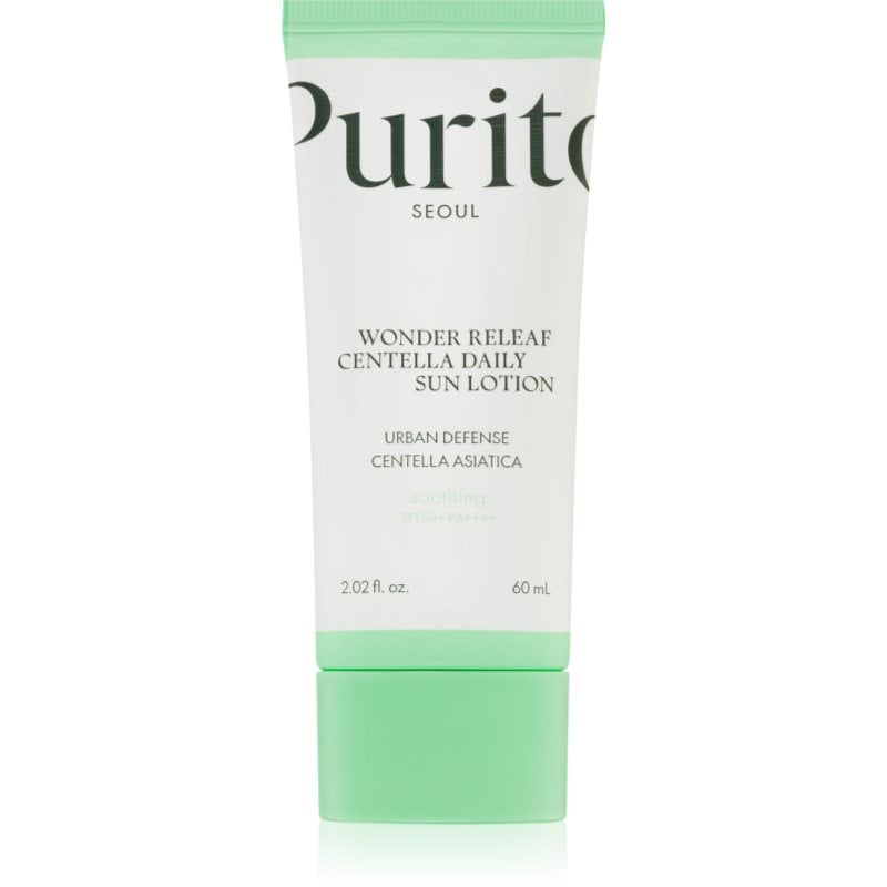 Purito Wonder Releaf Centella Daily Sun Lotion лек защитен крем за лице SPF 50+