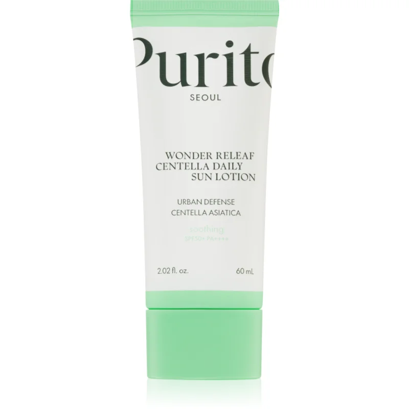 Purito Wonder Releaf Centella Daily Sun Lotion лек защитен крем за лице SPF 50+ - Грижа за лице - Сравни цени от 1 магазин с безплатна доставка