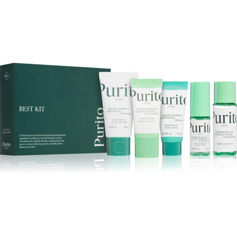 Purito Seoul Best Kit комплект за пътуване за регенериране на кожата - Комплект - Сравни цени от 1 магазин с безплатна доставка
