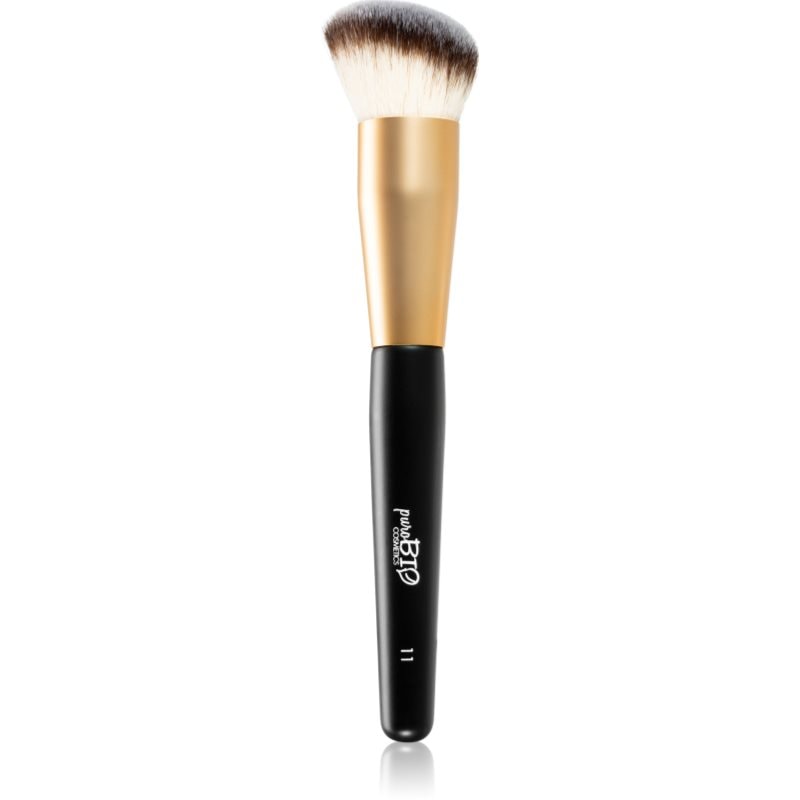 puroBIO Cosmetics N°11 четка за руж и бронзант - Грим - Сравни цени от 1 магазин с безплатна доставка
