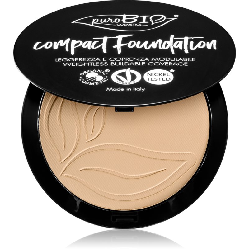 puroBIO Cosmetics Compact Foundation компактна пудра SPF 10 - Грим - Сравни цени от 1 магазин с безплатна доставка