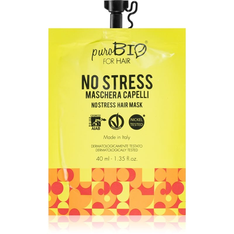 puroBIO Cosmetics No Stress ревитализираща маска за коса