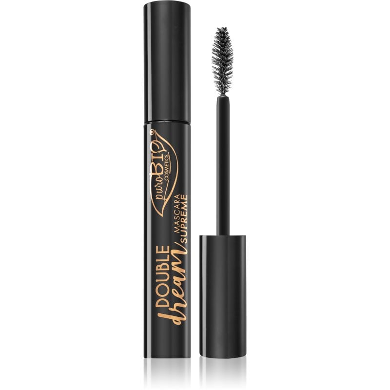 puroBIO Cosmetics Double Dream оформяща спирала с подхранващ ефект
