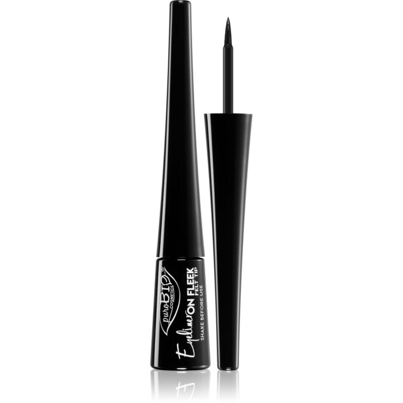 puroBIO Cosmetics On Fleek Felt Tip течна очна линия с матиращ завършек