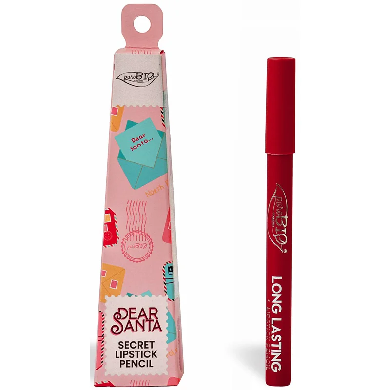 puroBIO Cosmetics Dear Santa SECRET дълготраен молив за устни в подаръчна опаковка - Грим - Сравни цени от 1 магазин с безплатна доставка