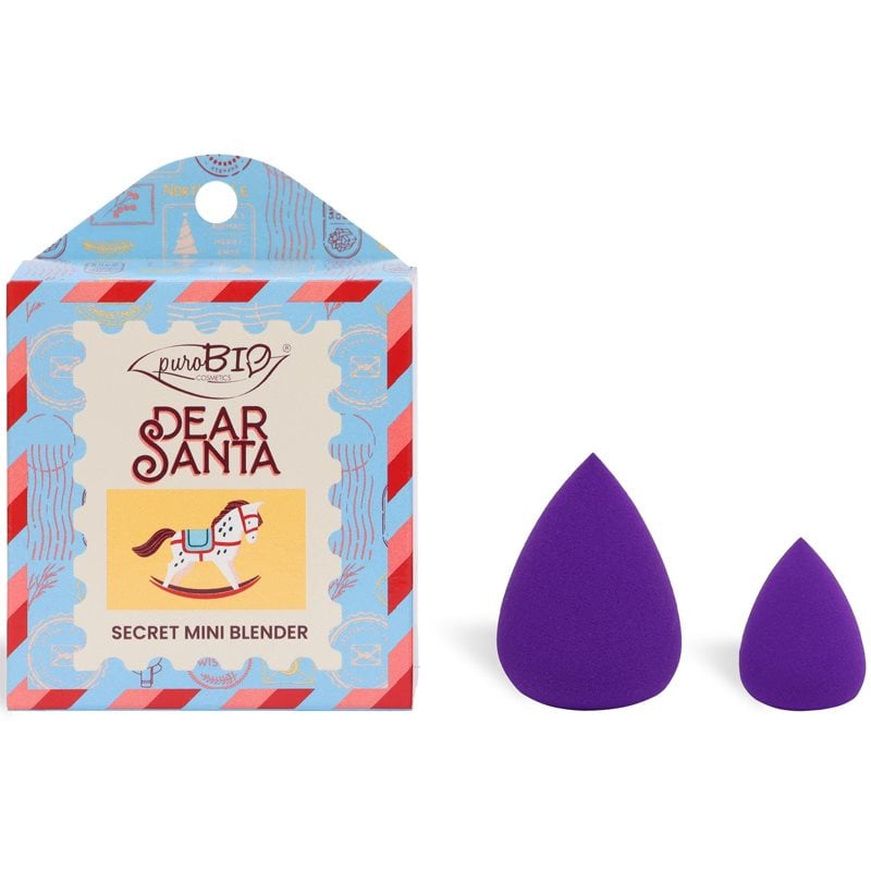 puroBIO Cosmetics Dear Santa SECRET гъба за фон дьо тен в подаръчна опаковка