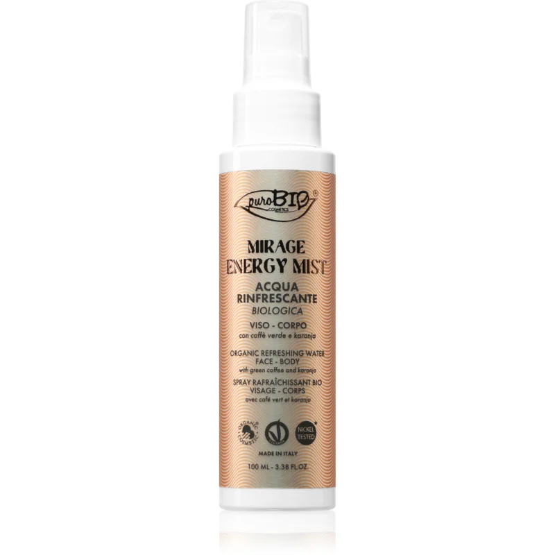 puroBIO Cosmetics Mirage Energy Mist освежаващ спрей за тяло за жени