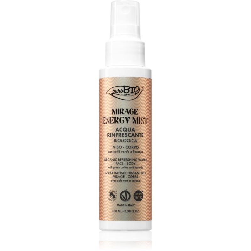 puroBIO Cosmetics Mirage Energy Mist освежаващ спрей за тяло за жени - Грижа за тяло - Сравни цени от 1 магазин с безплатна доставка