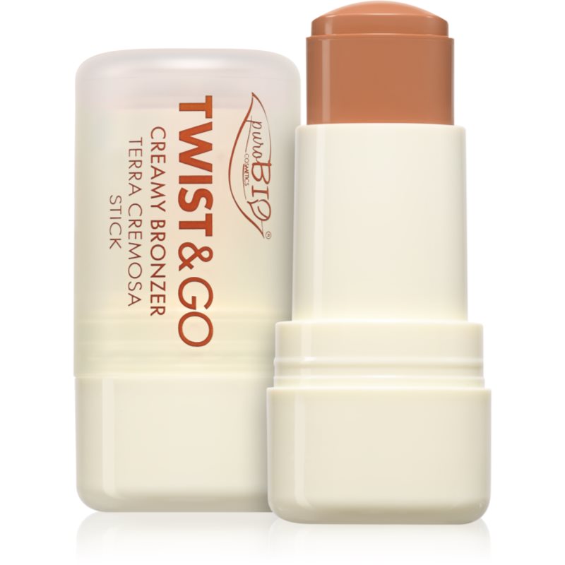 puroBIO Cosmetics puroBIO Cosmetics Twist & Go бронзър-крем в стик 02 Biscuit - Унисекс парфюм 5мл - Сравни цени от 1 магазин с безплатна доставка