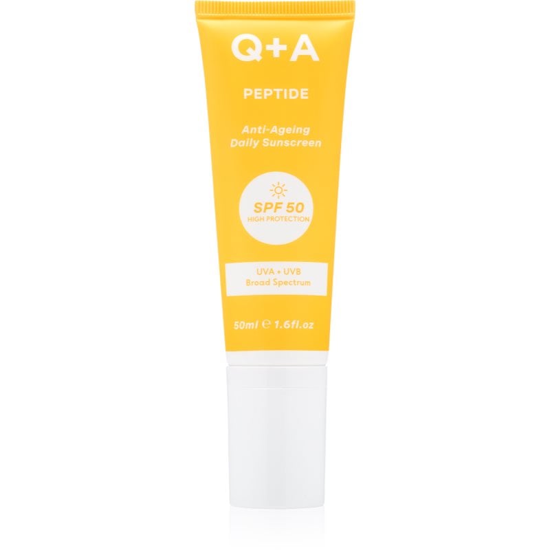 Q+A Peptide защитен крем за лице SPF 50