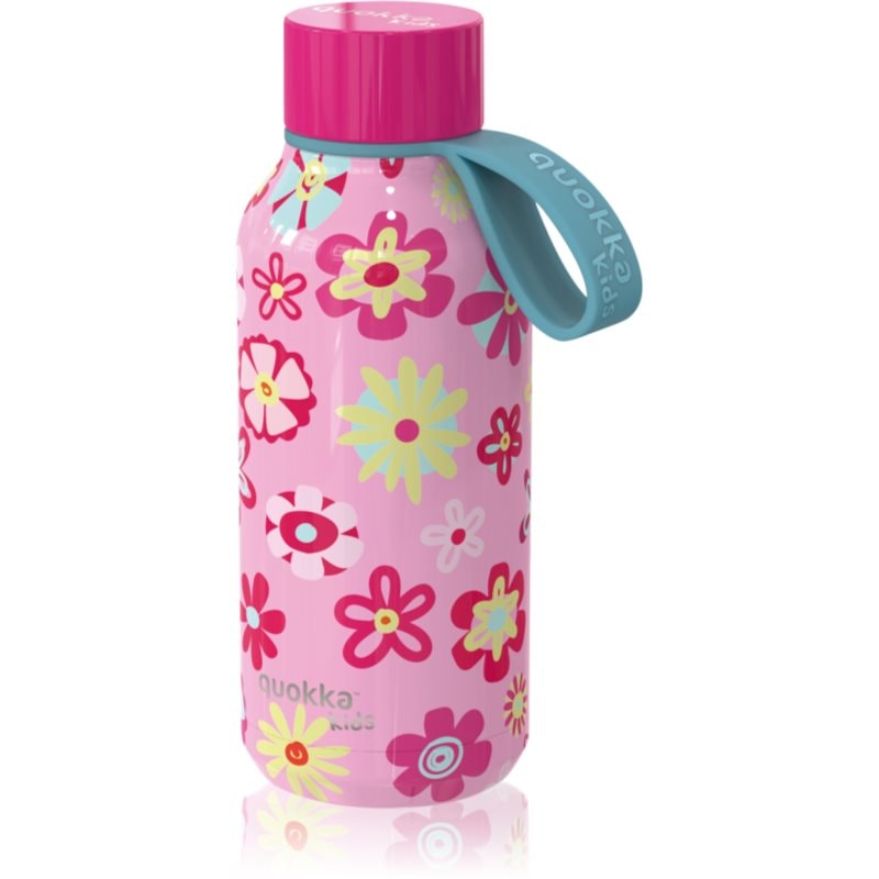 Quokka Solid Kids термобутилка със закачалка Flowers - За деца - Сравни цени от 1 магазин с безплатна доставка