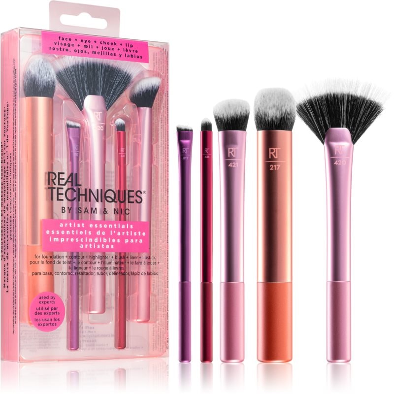Real Techniques Artist Essentials комплект четки - Комплект - Сравни цени от 2 магазина с безплатна доставка