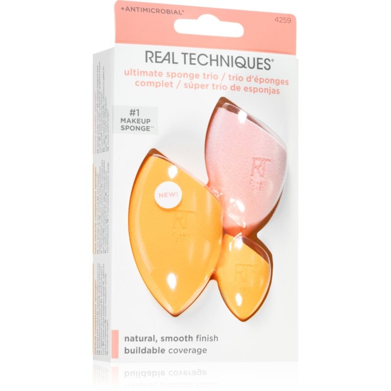 Real Techniques Ultimate Sponge Trio комплект апликатори - Комплект - Сравни цени от 1 магазин с безплатна доставка