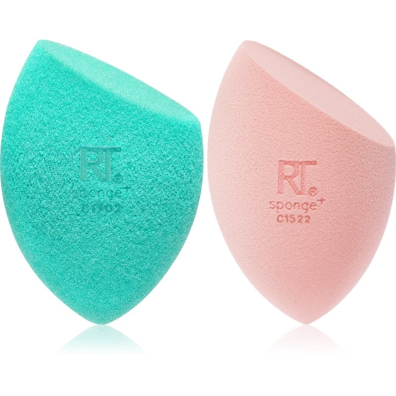 Real Techniques Miracle Mattifying Sponge Duo апликатор с пяна за фон дьо тен - Грим - Сравни цени от 1 магазин с безплатна доставка