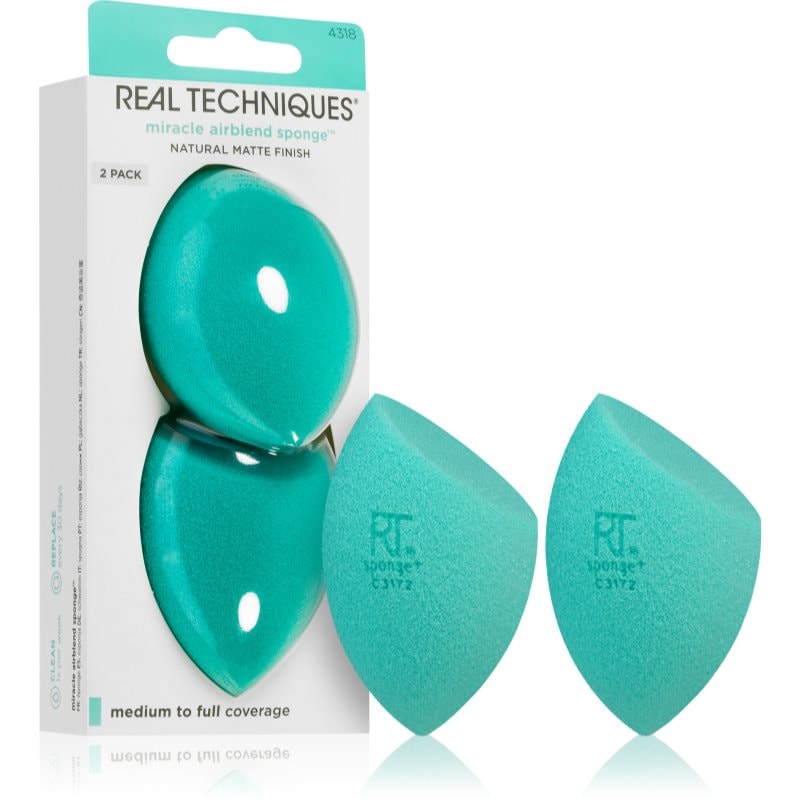 Real Techniques Real Techniques Miracle Airblend Sponge комплект апликатори - Унисекс парфюм - Сравни цени от 1 магазин с безплатна доставка