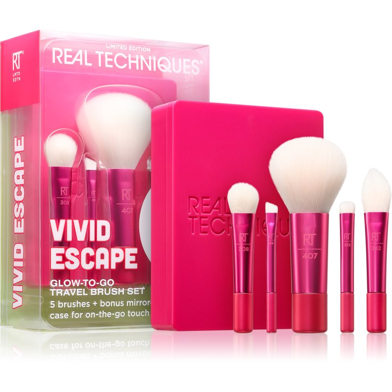 Real Techniques Vivid Escape Travel Brush Set комплект четки - Комплект - Сравни цени от 1 магазин с безплатна доставка
