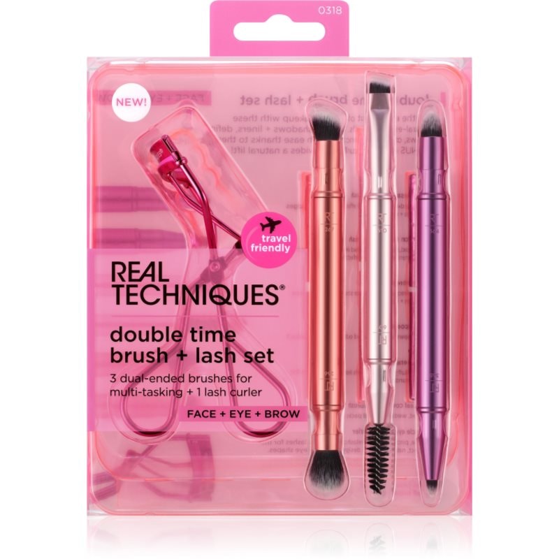 Real Techniques Double Time комплект четки - Комплект - Сравни цени от 1 магазин с безплатна доставка