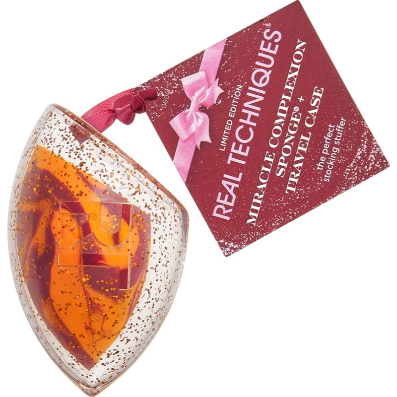 Real Techniques Miracle Complexion Sponge + Travel Case гъба за фон дьо тен